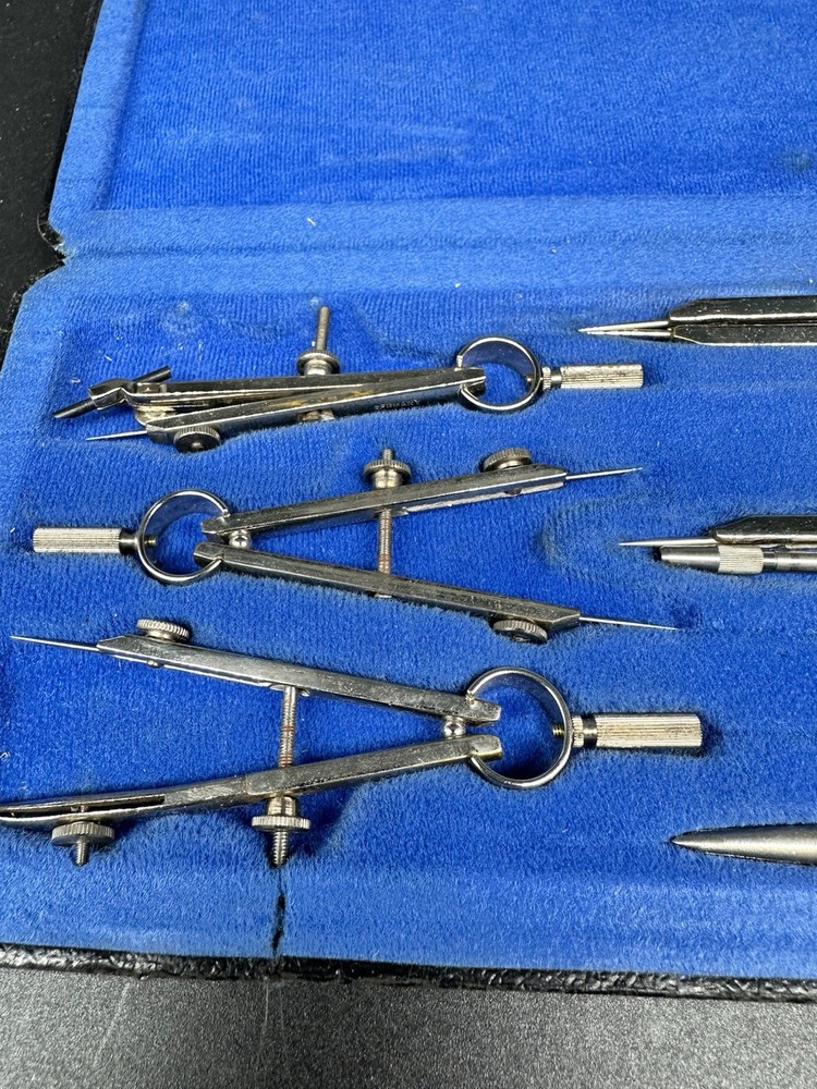 Grantley 4 Architect Box Draughtsman Drawing Tools Geometry Set Compass Engineer