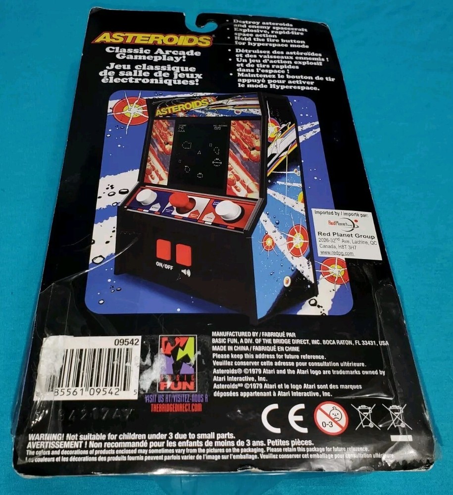 Asteroids (Basic Fun, 2017) Handheld Electronic Mini Arcade NEW *FREE SHIPPING*