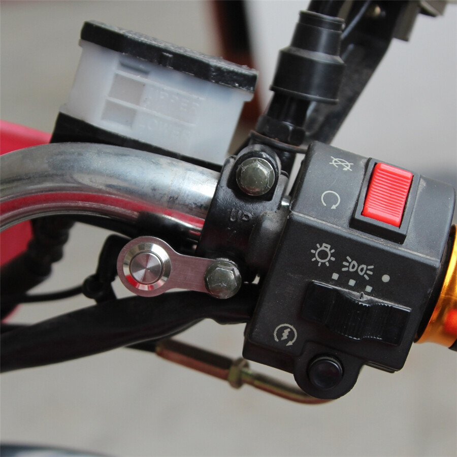 CNC IP65 Motorcycle Handlebar Switch Engine Start Kill Self-return Reset Button