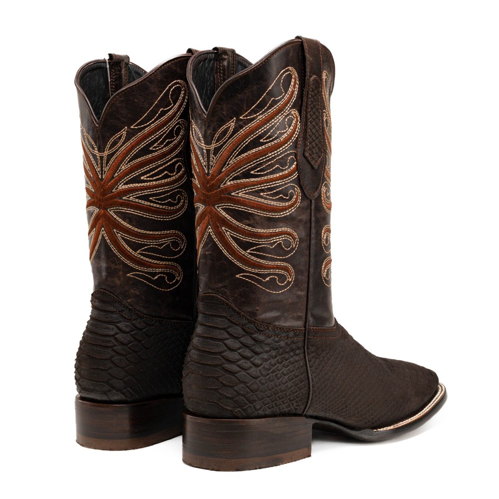 MEN'S VIPER PYTHON TRIBUTE LEATHER COWBOY BOOTS – HANDCRAFTED WESTERN RODEO BOOT