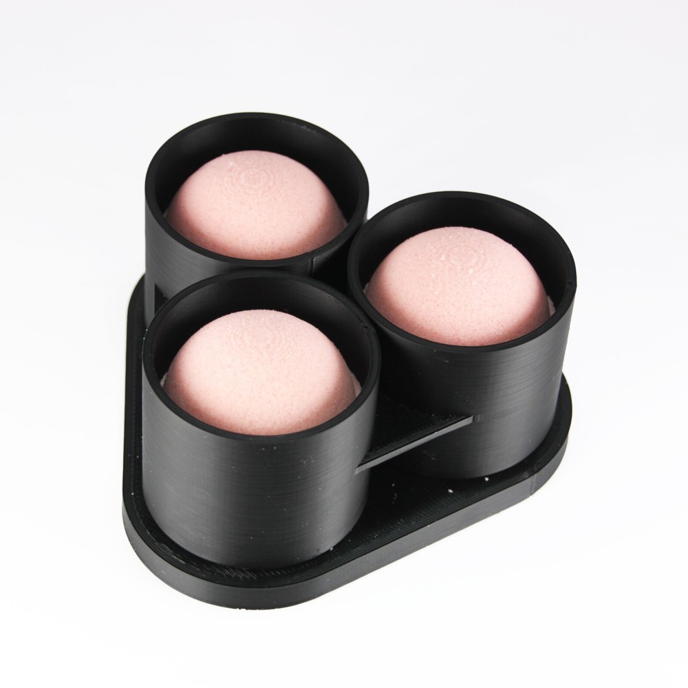 3 X SPHERE Bath Bomb Mold, DIY original BathBombs Set 3D Printed Kit