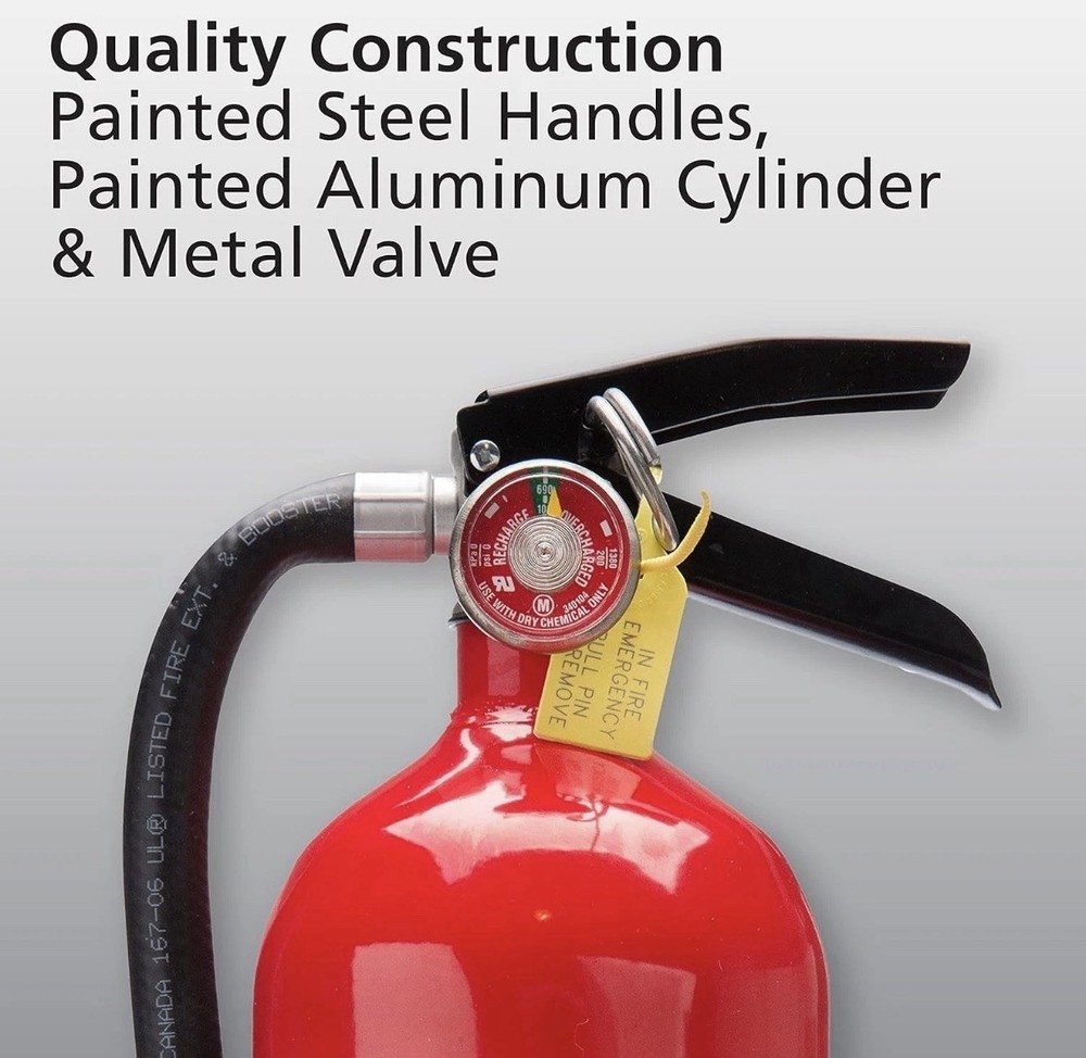 Kidde Pro 210 Fire Extinguisher - Rechargeable, Multi-Purpose Home & Office