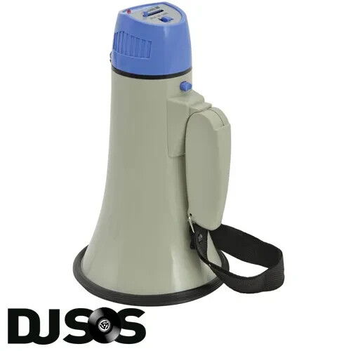 Professional 10W Loud Megaphone With Adjustable Handle, Shoulder Strap & Volume