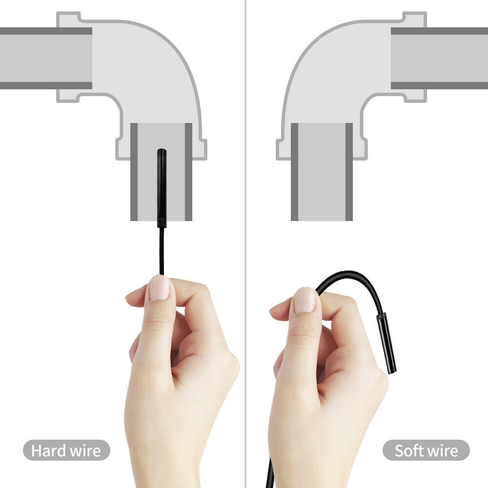 IP67 Waterproof USB Endoscope Borescope Snake Inspection Camera Android 2M US