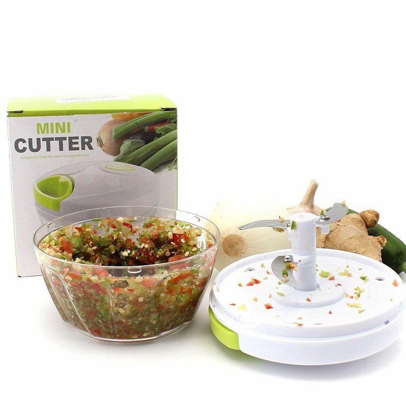 Multi-Functional Food Chopper Vegetable Fruit Slicer Onion Dicer 16OZ Container
