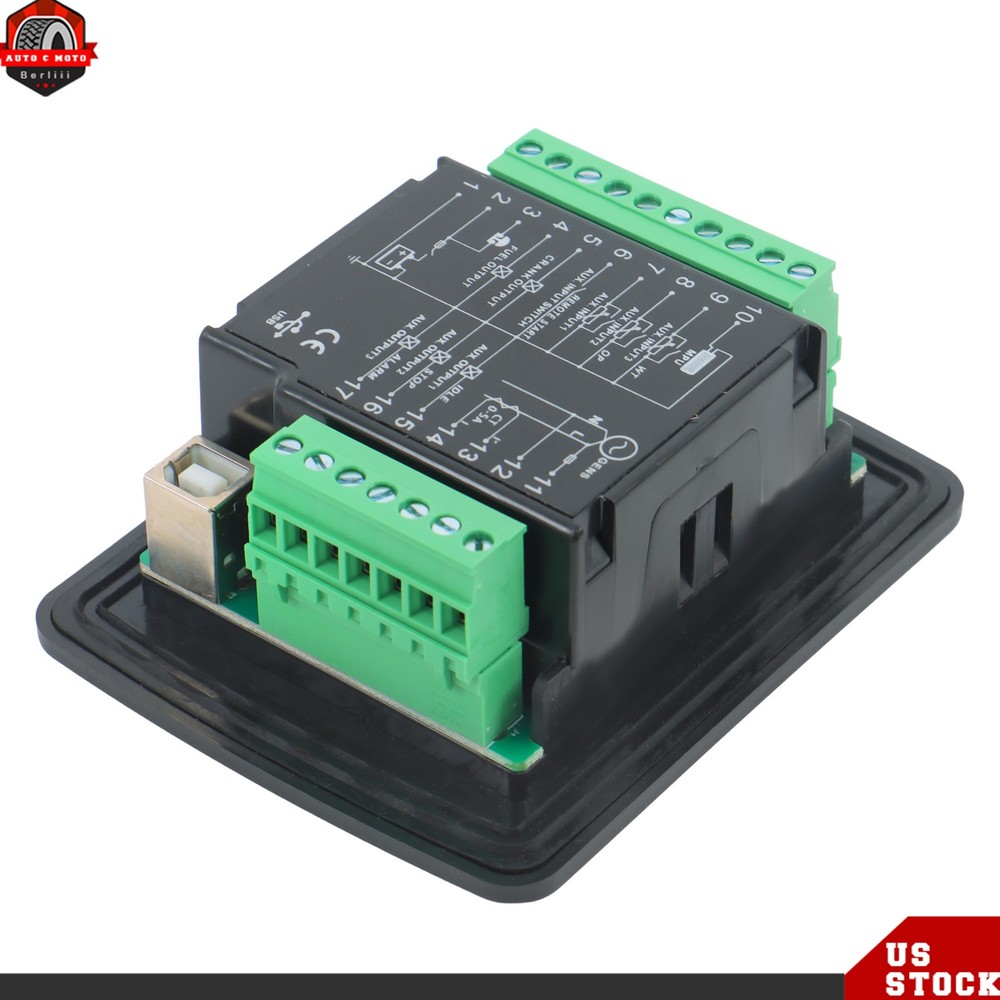 DC30D Genset Controller Generator AUTO Start Module AMF With 8-inch backlit LCD