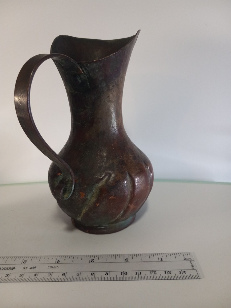 ANTIQUE COPPER Hand Hammered Solid Copper Vase