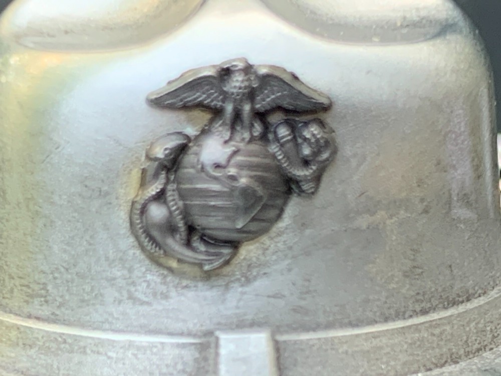 USMC Marine Corps campaign hat keychain