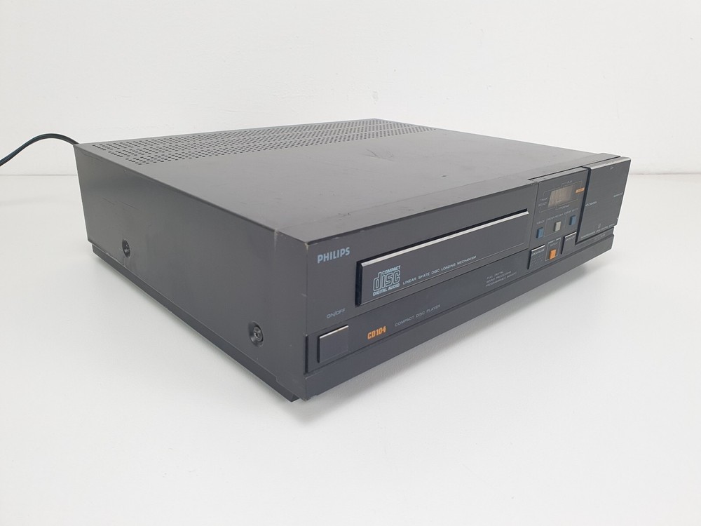 Philips CD104 Vintage CD player - Black - Fully working