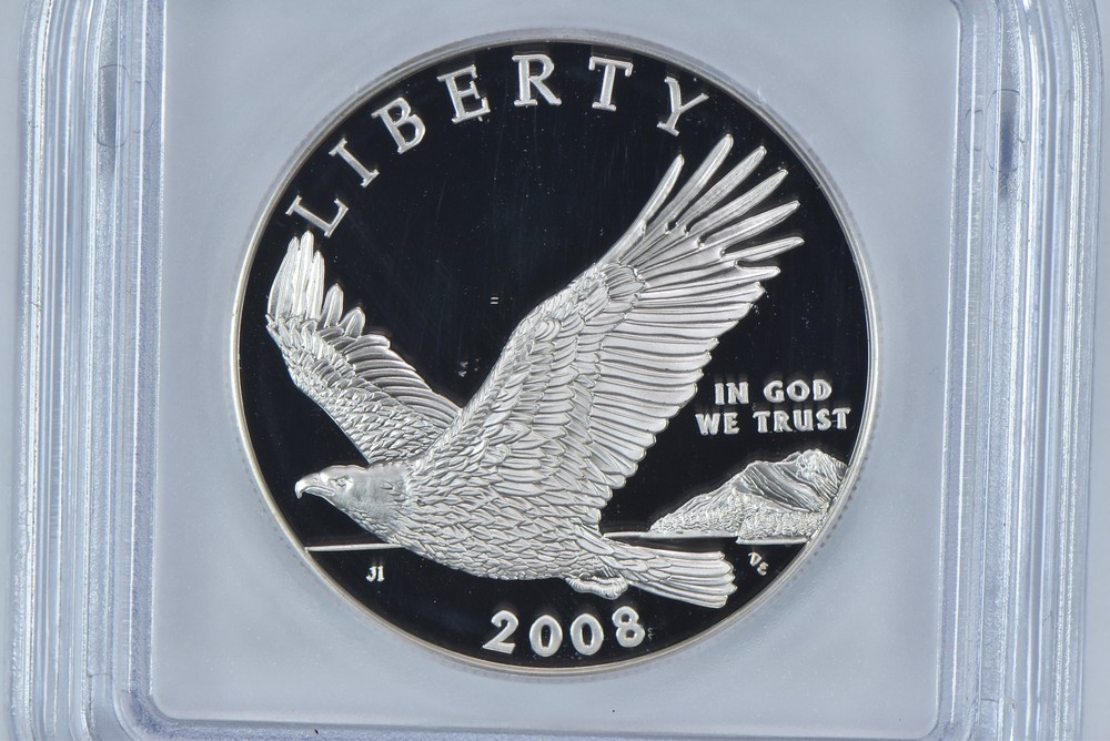 2008-P Bald Eagle Commemorative Silver Dollar PR70 DCAM ICG