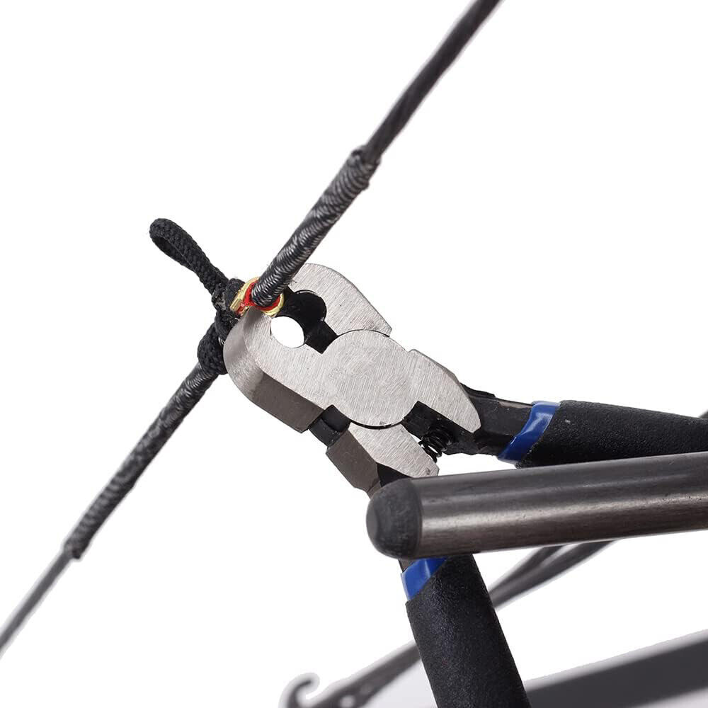 Archery Bow String Nocking Points Pliers with T Shape Turning Bow Square Ruler