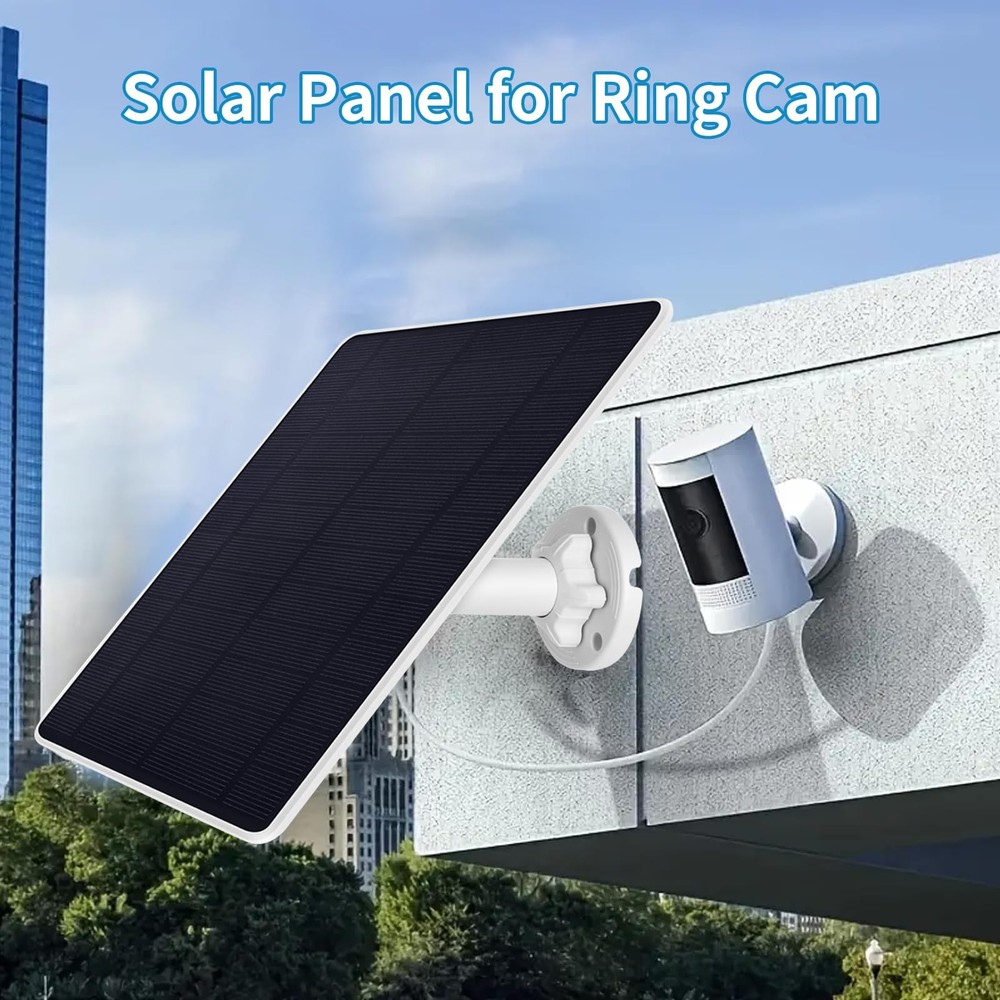 Ring Camera Solar Panel Charger, Compatible with Stick Up Cam, 1Pack