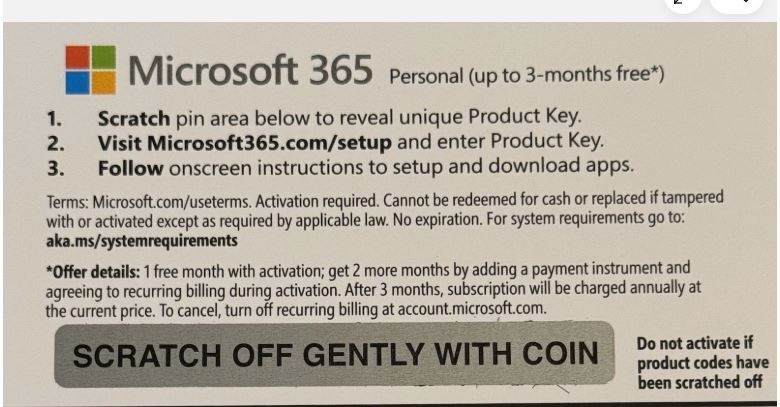 Microsoft 365 Personal – 1 Month (Up to 3) Subscription Digital Code