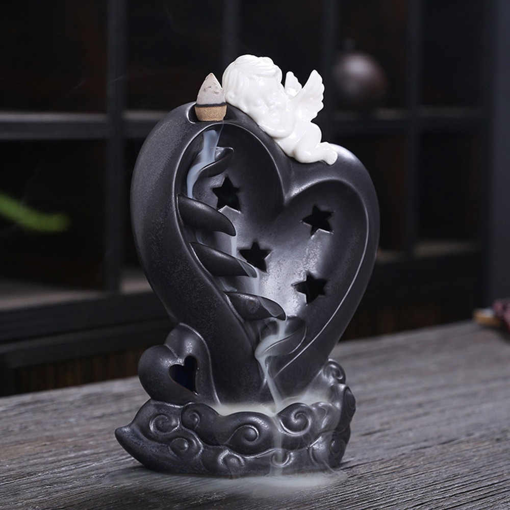 Backflow Incense Holder Ceramic Backflow Incense Angel Backflow Incense Holder