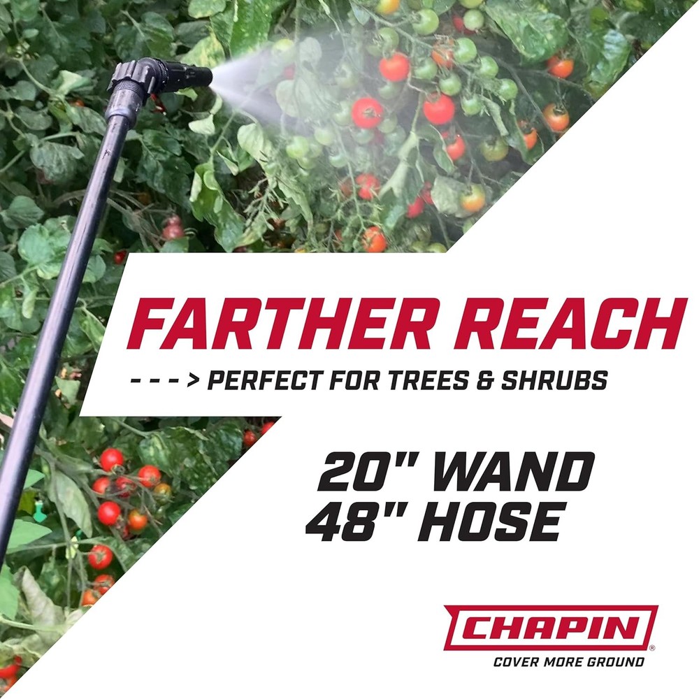 Backpack Sprayer, 4‑Gallon Pump Sprayer, Translucent Poly Tank,