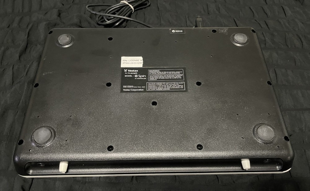 Vestax Spin USB MIDI/AUDIO DJ Controller With USB Cable Missing 4 Knobs