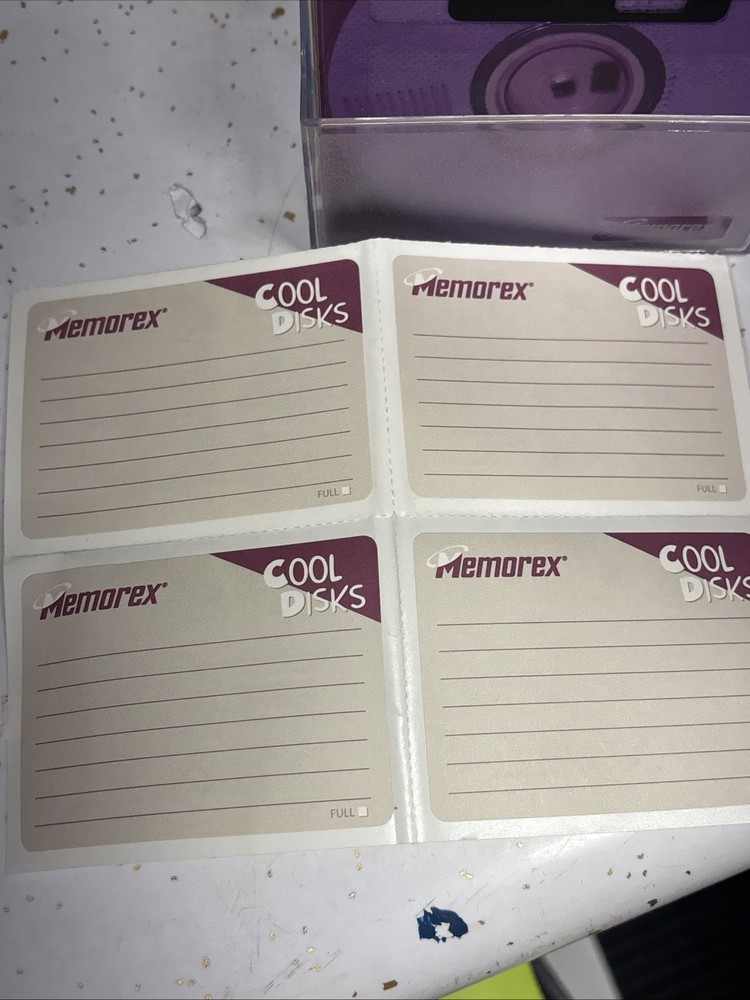 9 Pack Memorex 2SHD 3.5" Computer Diskettes PC Format Cool Disks -opened-