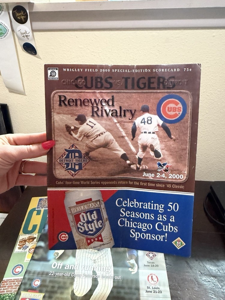 2000, 2002 MLB Chicago Cubs Program Scorecards