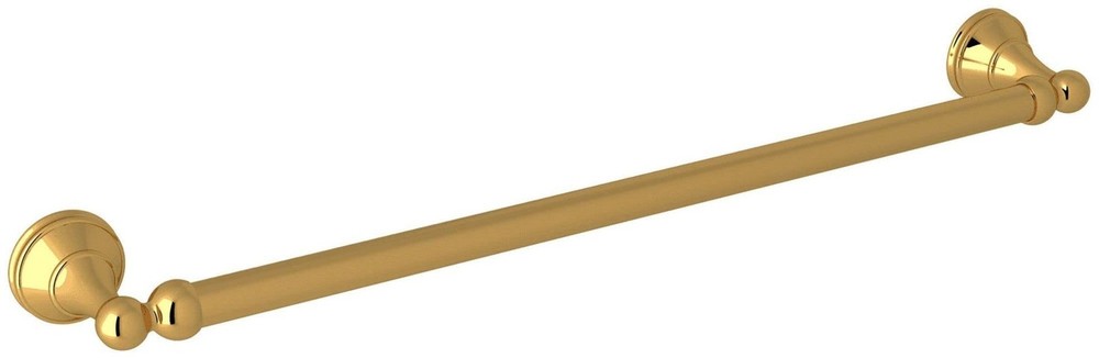 Rohl U.6640ULB Georgian Era™ 20" Towel Bar - Unlacquered Brass