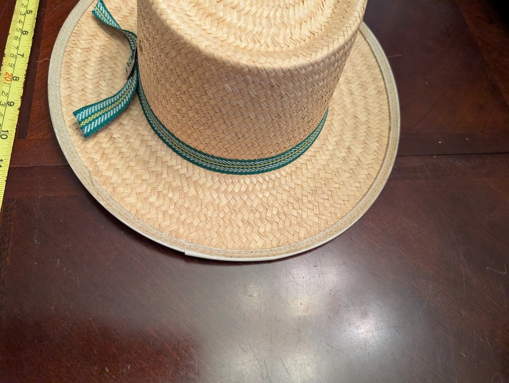 Authentic Amish Made Straw Shade Hat Field Hat Men's Medium