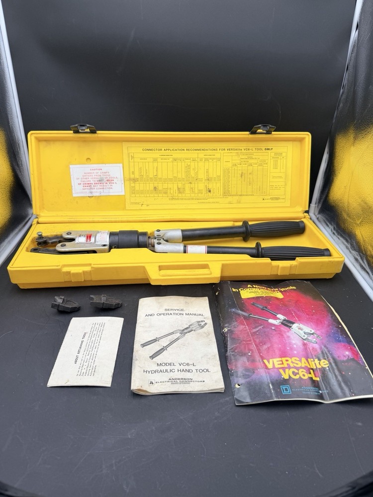 Anderson VC6-L-SN Hydraulic Aluminum Wire Crimper Compression Tool UNTESTED