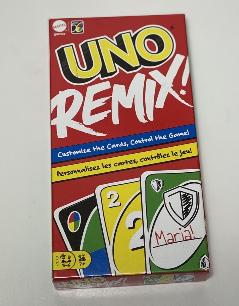 UNO Remix Card Game Mattel