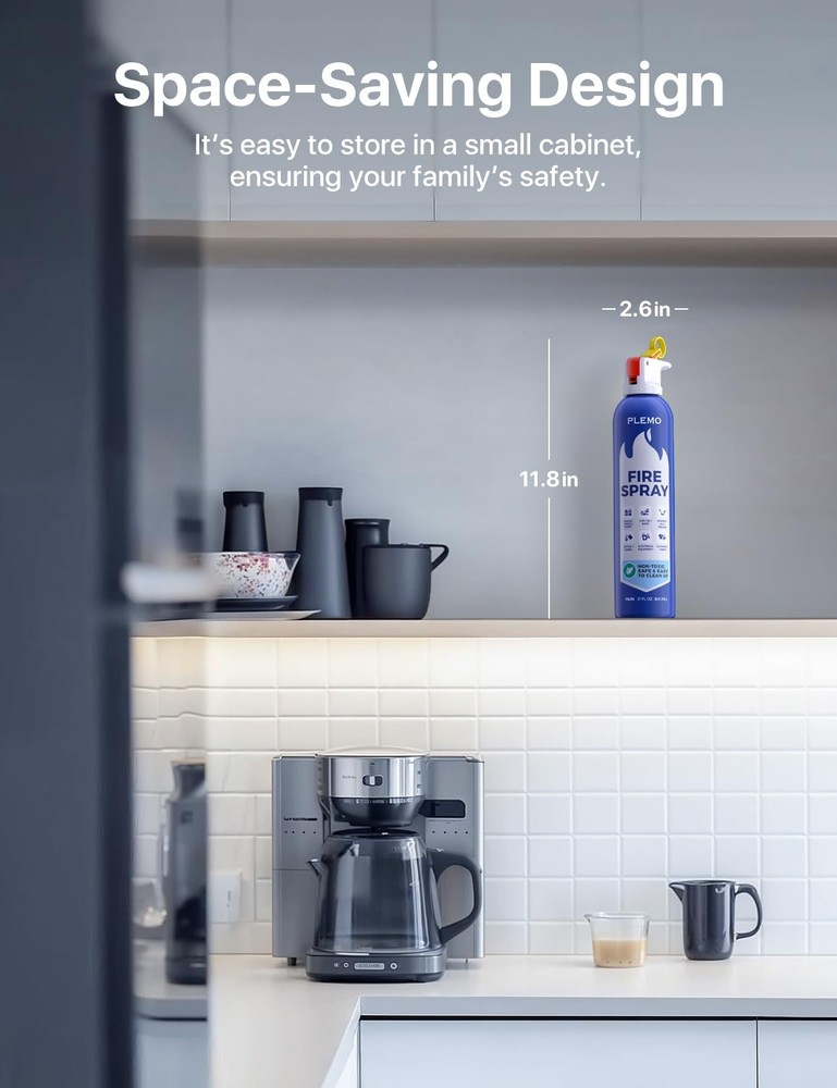 Fire Extinguisher, Fire Extinguisher for Home, Compact Fire Spray for Car, Ki...