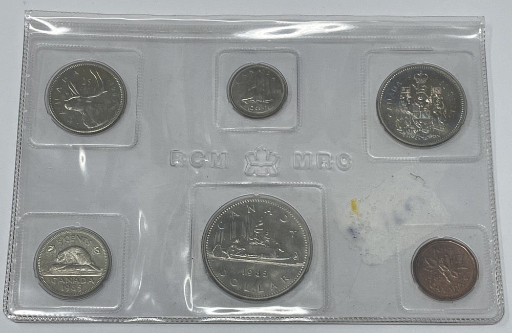 1985 Canada Experimental Packaging Proof-Like Set. Missing Certificate. E-091