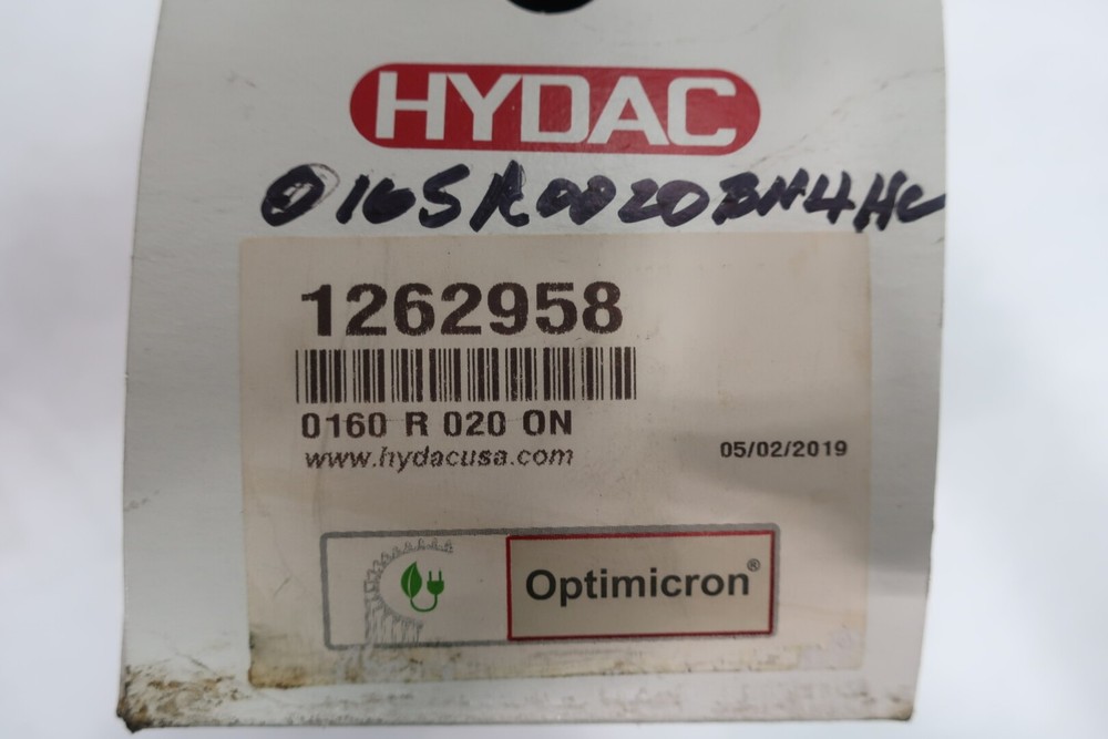 Hydac 1262958 Hydraulic Filter Element 0160 R 020 On
