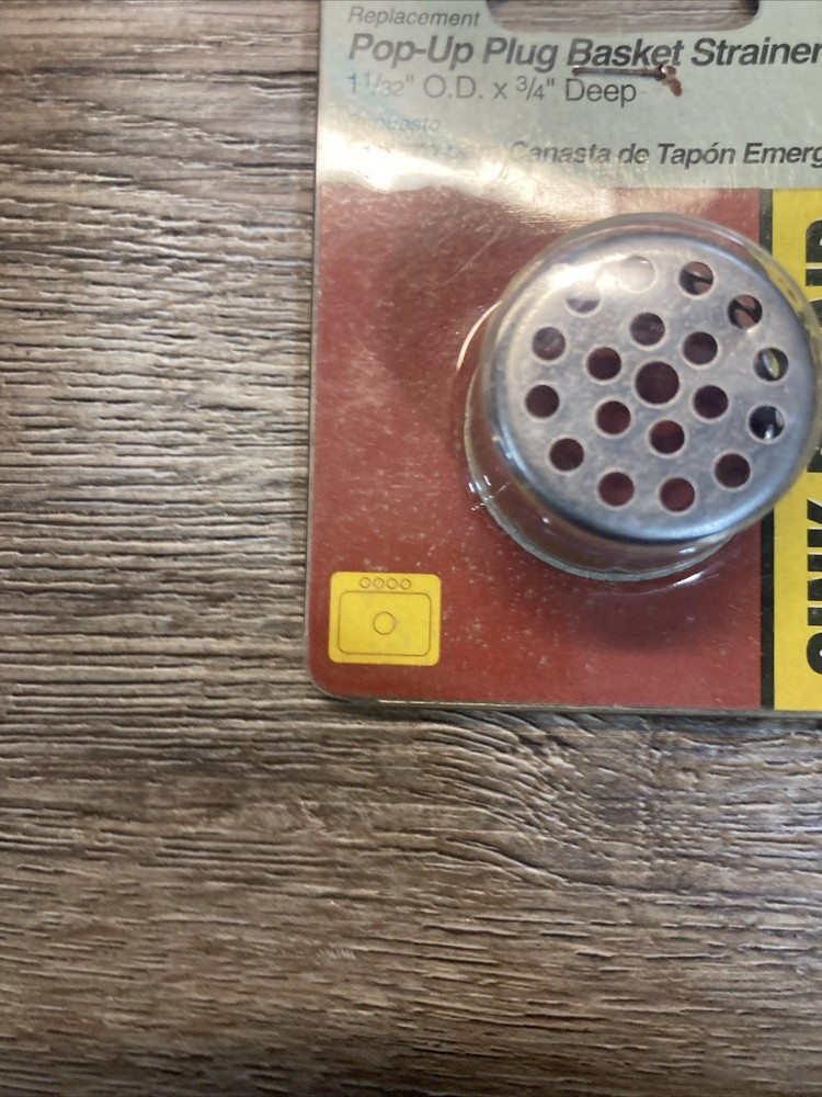 pop up plug basket strainer 30499