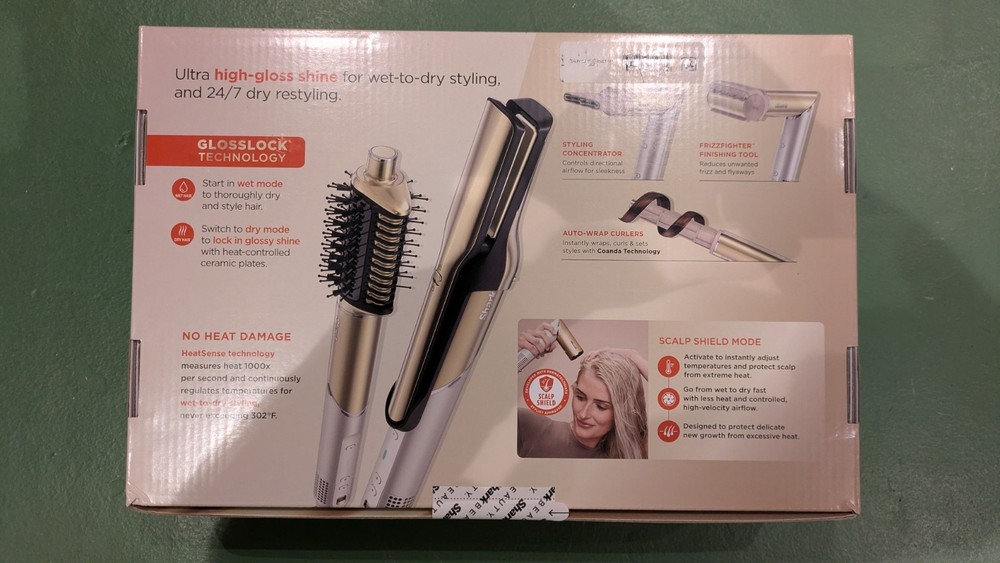 Shark Glam Ceramic & Powerful Air Styling & Drying System with Diffuser - NEW