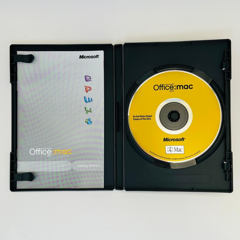 Microsoft Office Mac 2004 Professional Edition Pre-Owned w/Product Key UNTESTED