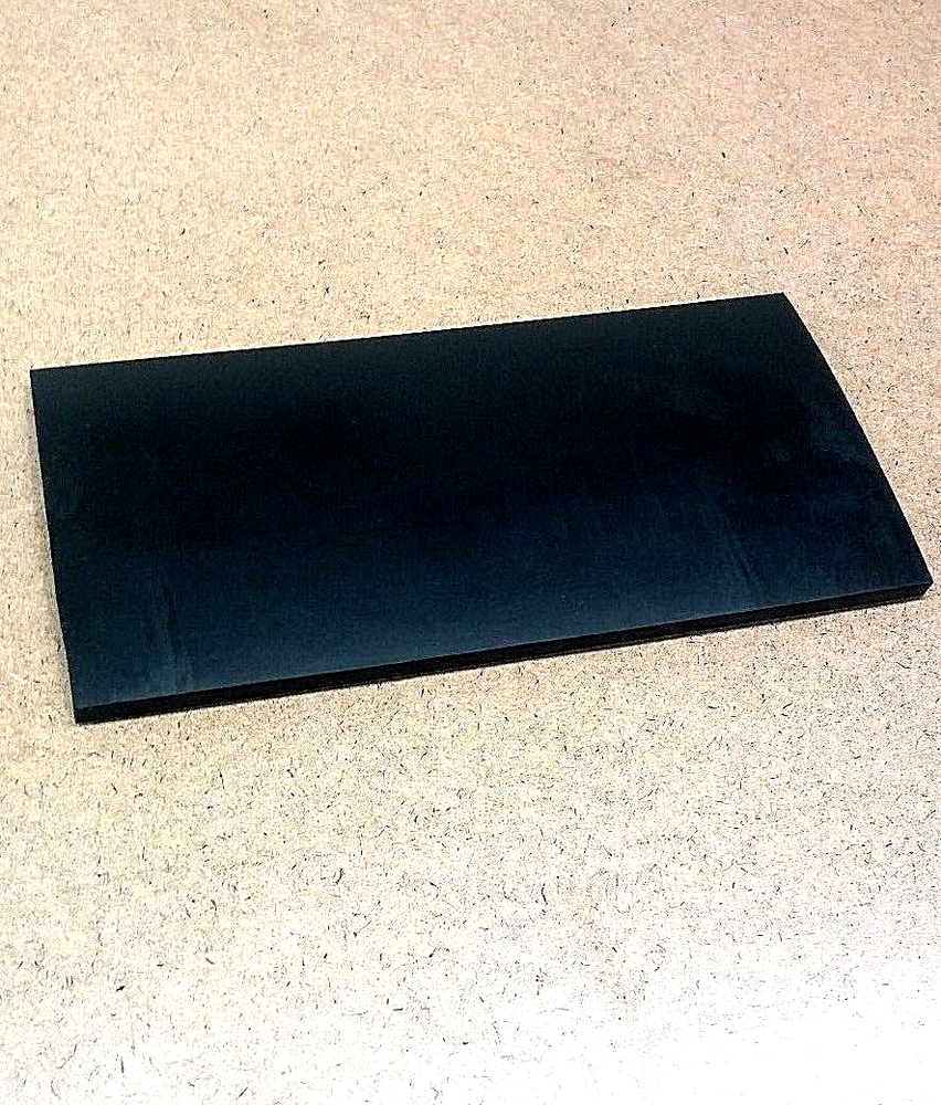 Neoprene Rubber Sheet Solid 1/4" Thk x 4" W x 6" L Rect Pad 60 Duro Std