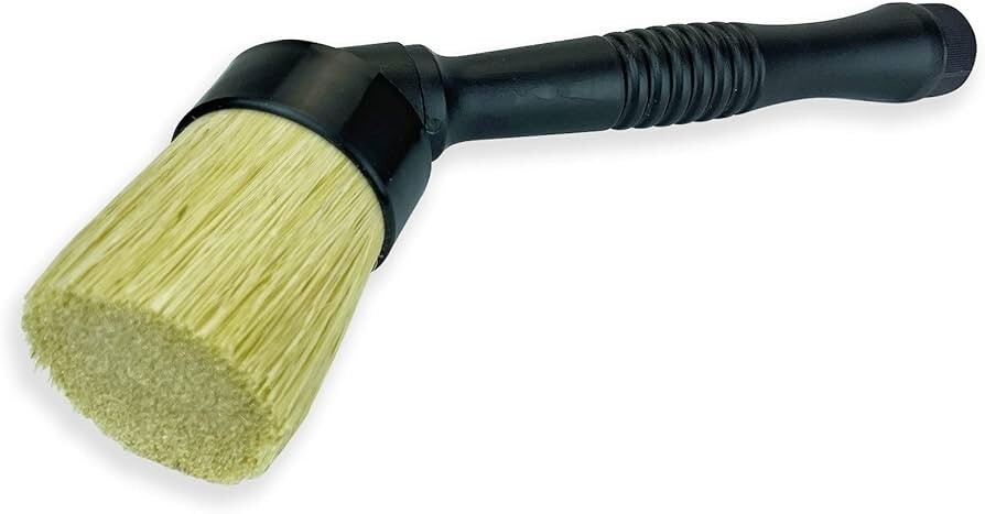 Mounting Paste Brush - 45° Angled, 1" Brush Head, Plastic Handle