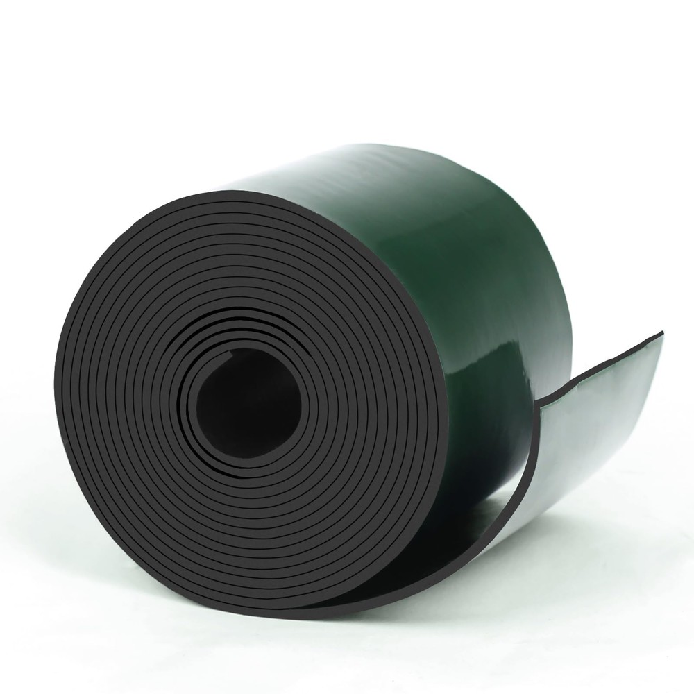 Adhesive Solid Rubber Strips 2x1/16x120 Inch Neoprene Sheet Roll DIY Gasket