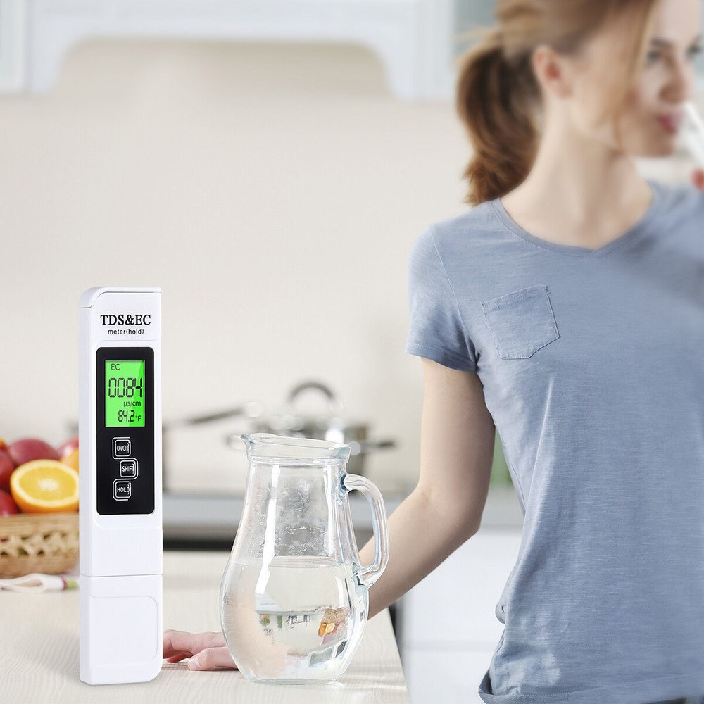 2pc TDS Meter Digital Tester Water Quality Testing Kits Drinking Water 0-9990ppm