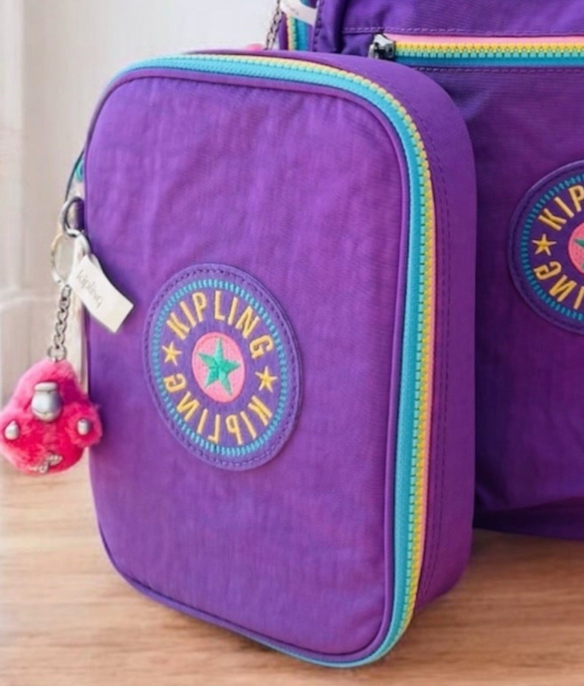 Kipling 100 Pens Case Accessories Rainbow Pop Play Violet