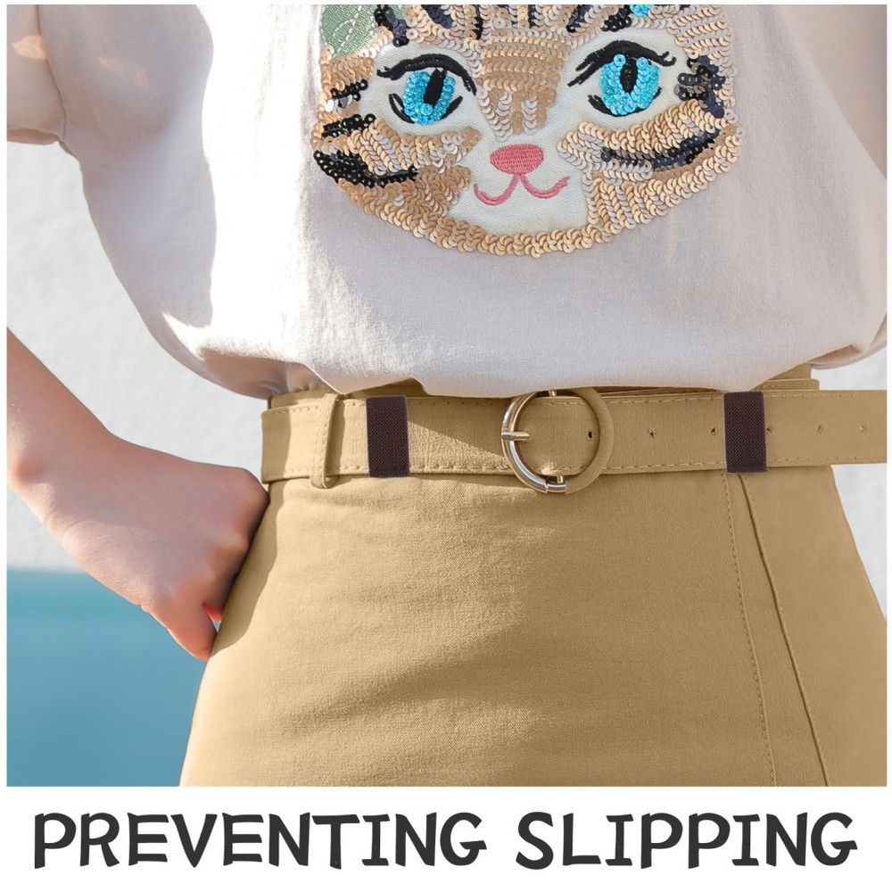 12 Pcs Belt Loop Retainer Elastic Keepers for Duty Backpack Straps Holder