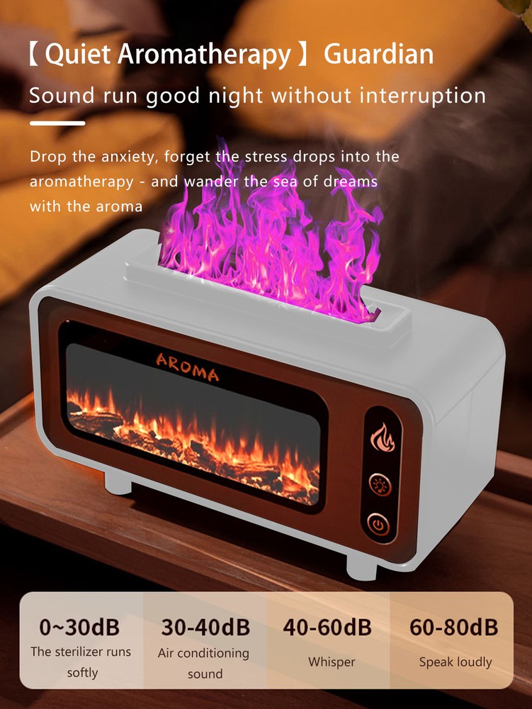 Fragrant humidifier Fireplace flame essential oil diffuser Air humidifier