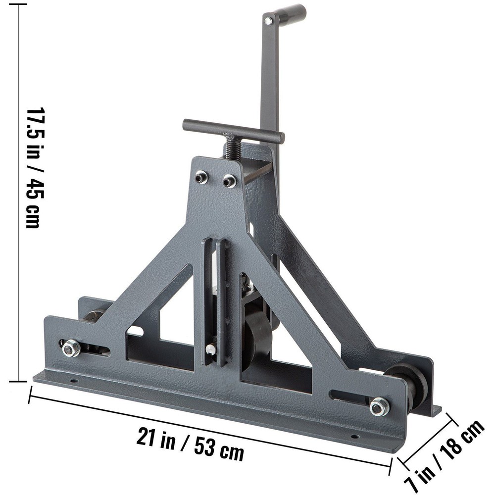 1-1/2" Adjustable Tubing Rolling Bender Manual Square & Rectangular Tube Bender