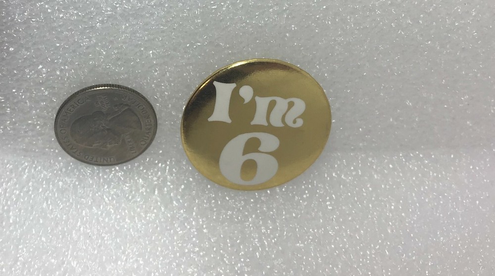 Vintage I'm 6 Pin