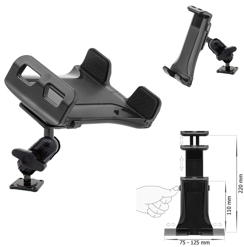 Heavy Duty Hard Install "ELD" Drill Mount AMPS Base for iPad Pro Air Mini iphone