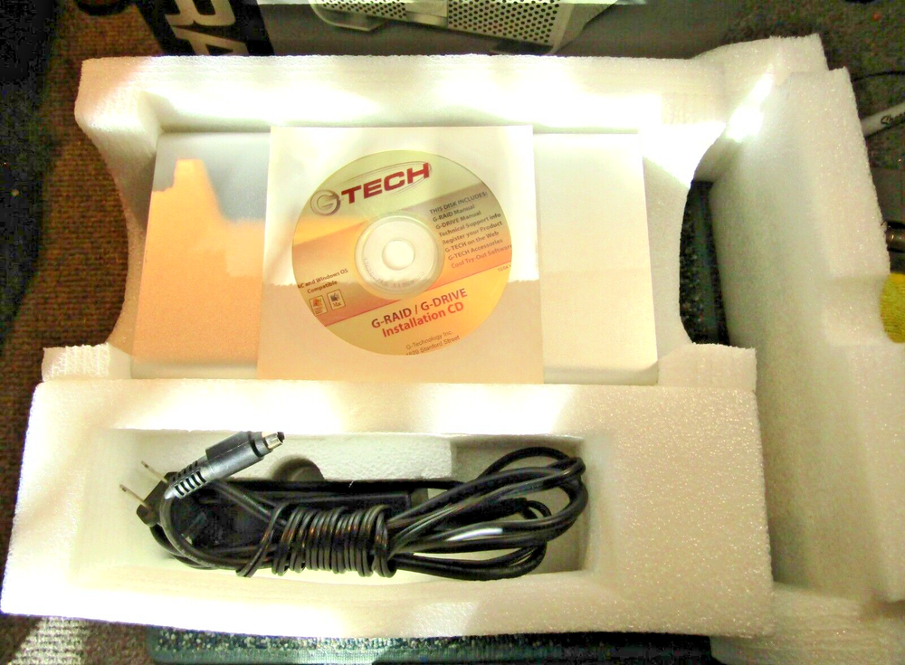 G-RAID G-Tech Professional Strength FireWire Storage ~ 500 GB ~ works ~ w/disc