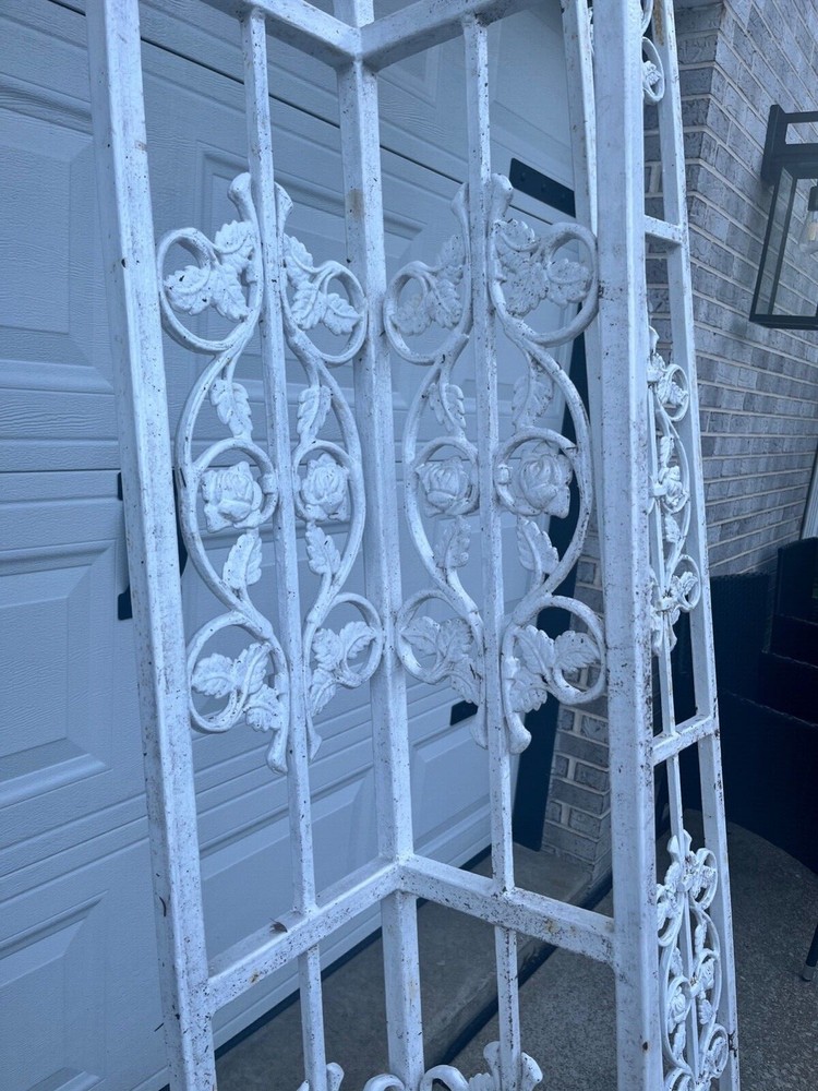 vintage ornate cast iron posts