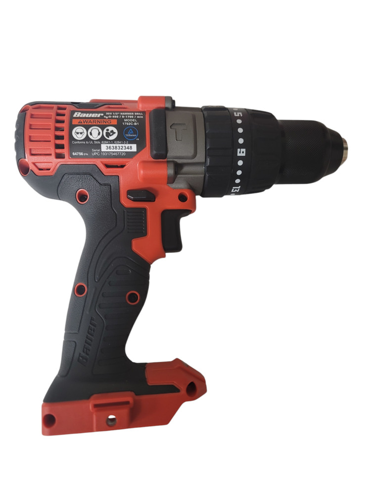 Bauer 20V (Drill/Driver, Hammer Drill/Driver & Hex Compact) - Tools Only -
