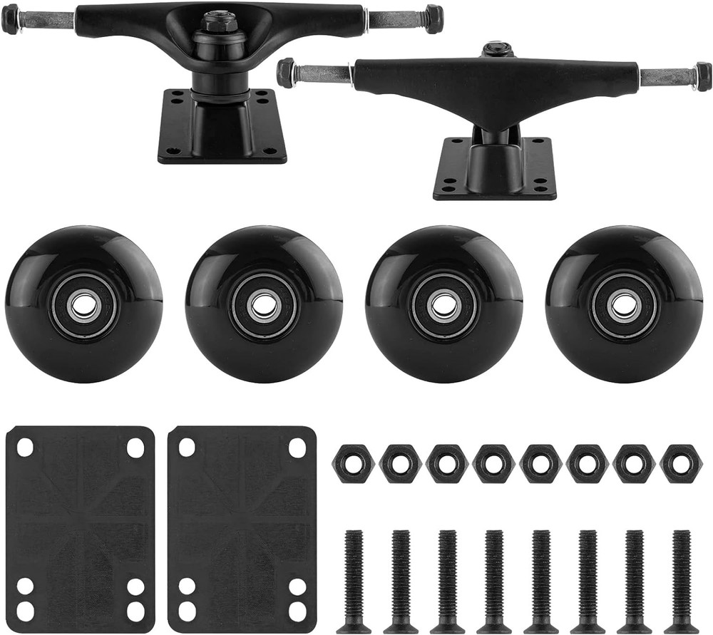 Skateboard Trucks Wheels Bearings Hardware Combo Kit
