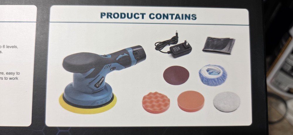 Saker Mini Cordless Buffer - No Batteries