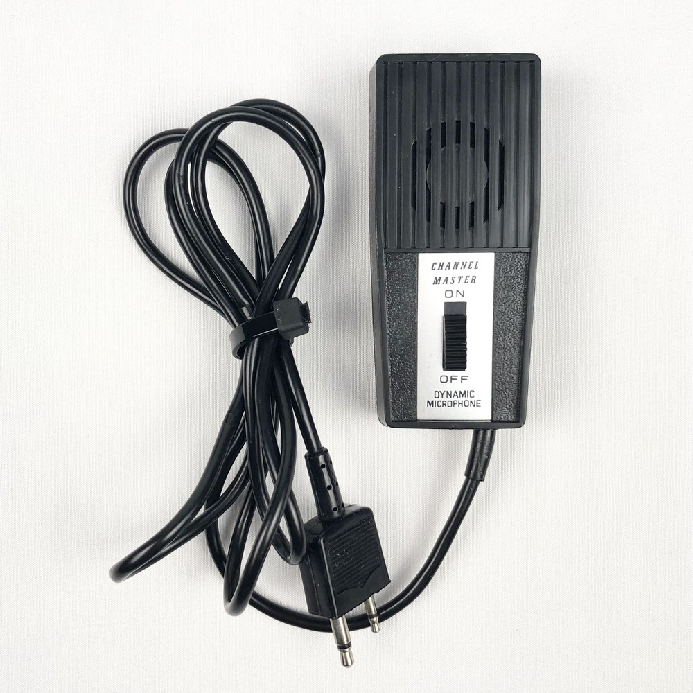 Vintage Channel Master Dynamic Microphone for Cassette Recorder