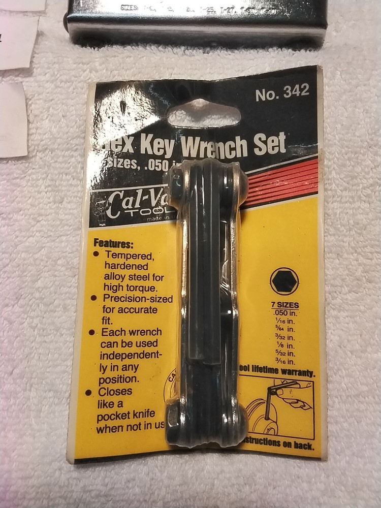 2pc CAL-VAN 910 FOLDING TORX 342FOLDING HEX SAE USA 🇺🇸