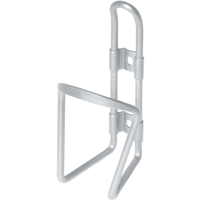 Delta Alloy Water Bottle Cage, Anodized white